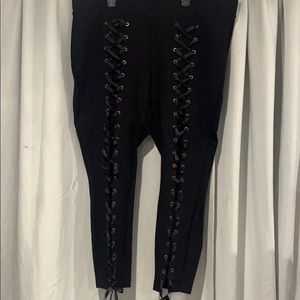 Torrid lace up leggings